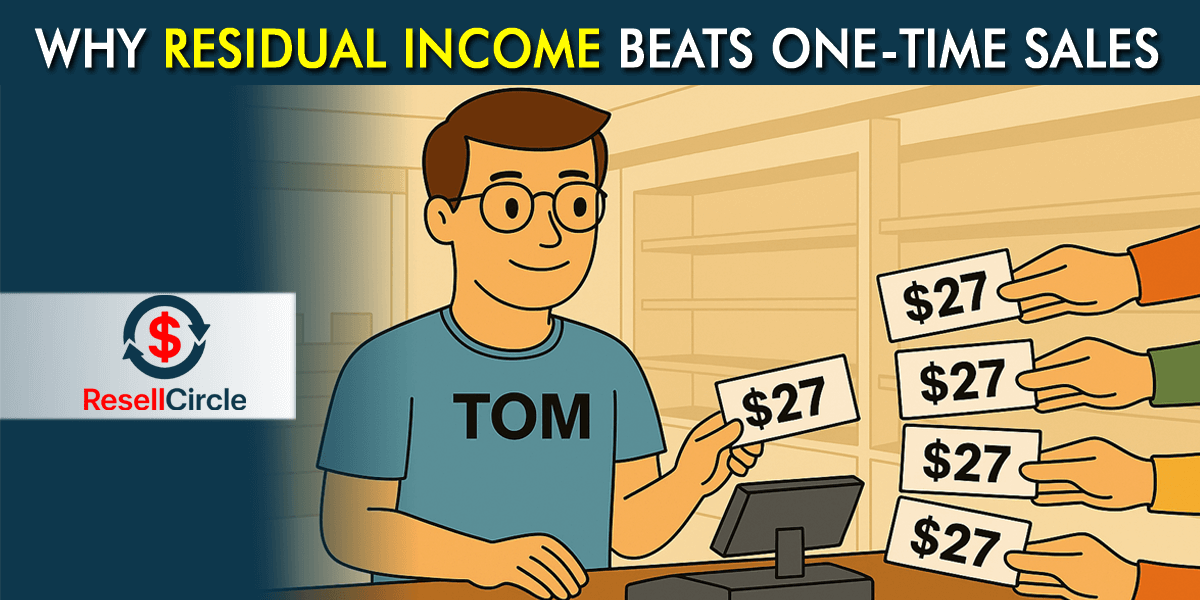 Why Residual Income Beats One-Time Sales Every Time