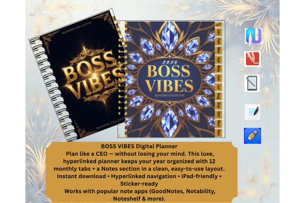 BOSS VIBES 2026 DIGITAL PLANNER (HYPERLINKED PDF)