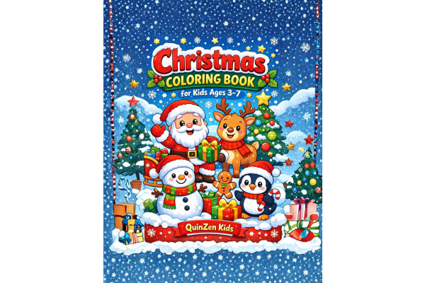 Christmas Coloring Book for Kids Ages 3–7 | Printable PDF | Instant Download | Cute Holiday Coloring Pages | Winter Coloring Sheets
