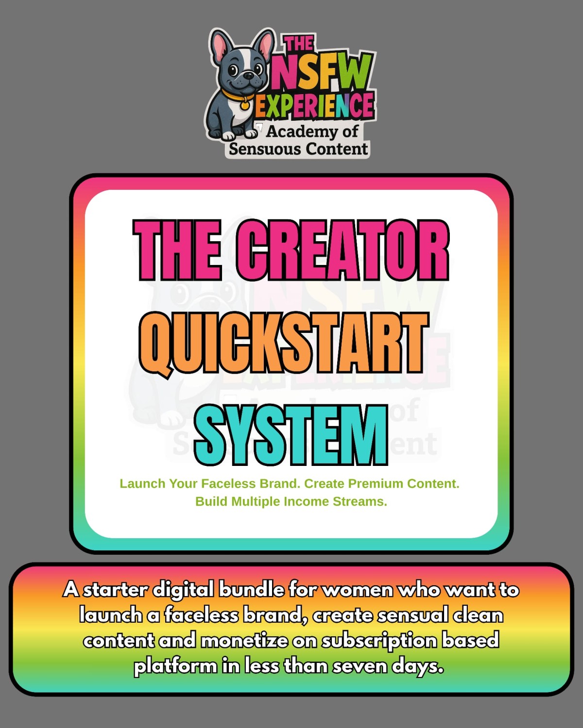The Creator Quickstart System