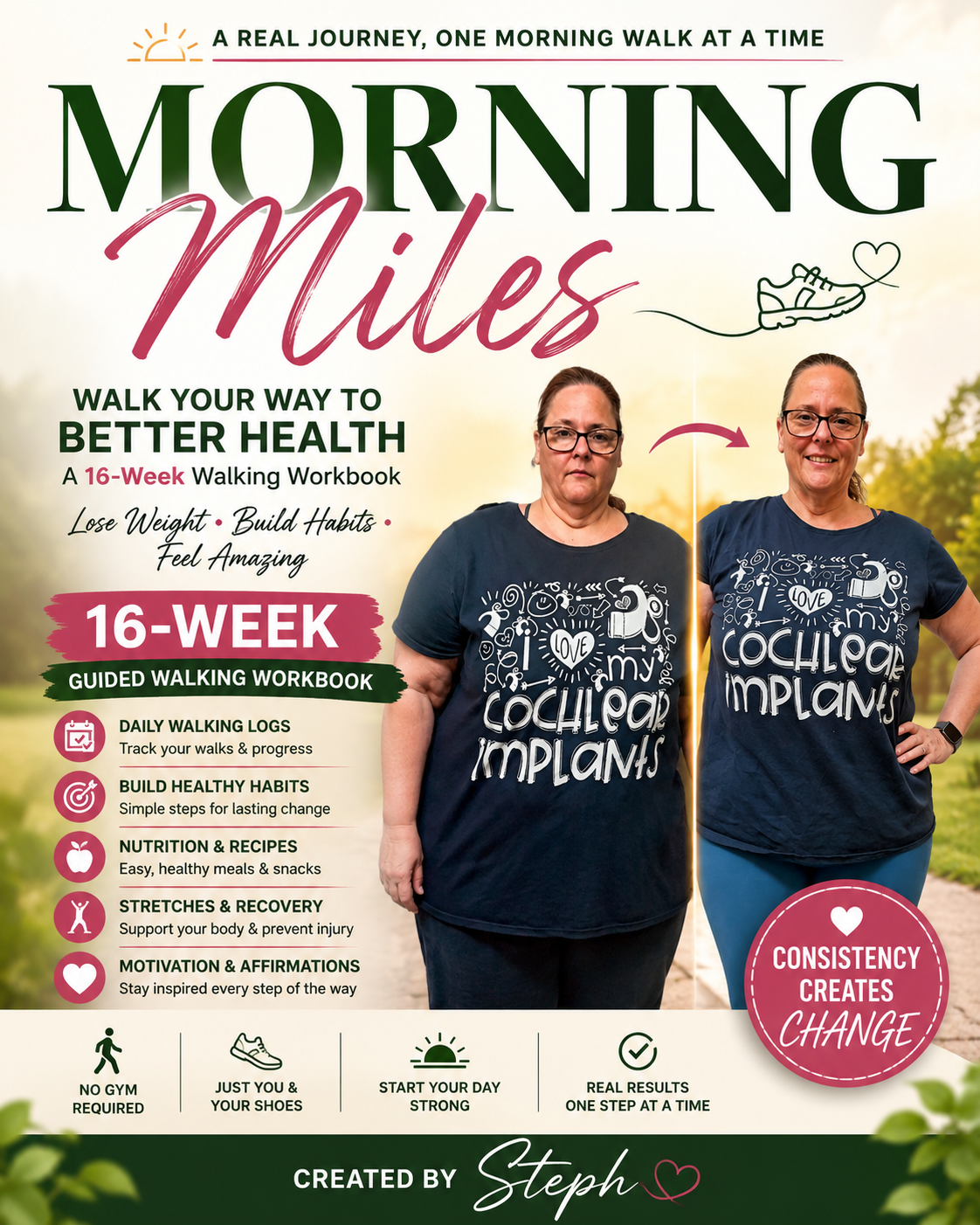 Morning Miles: 16-Week Walking Workbook for Weight Loss & Better Health